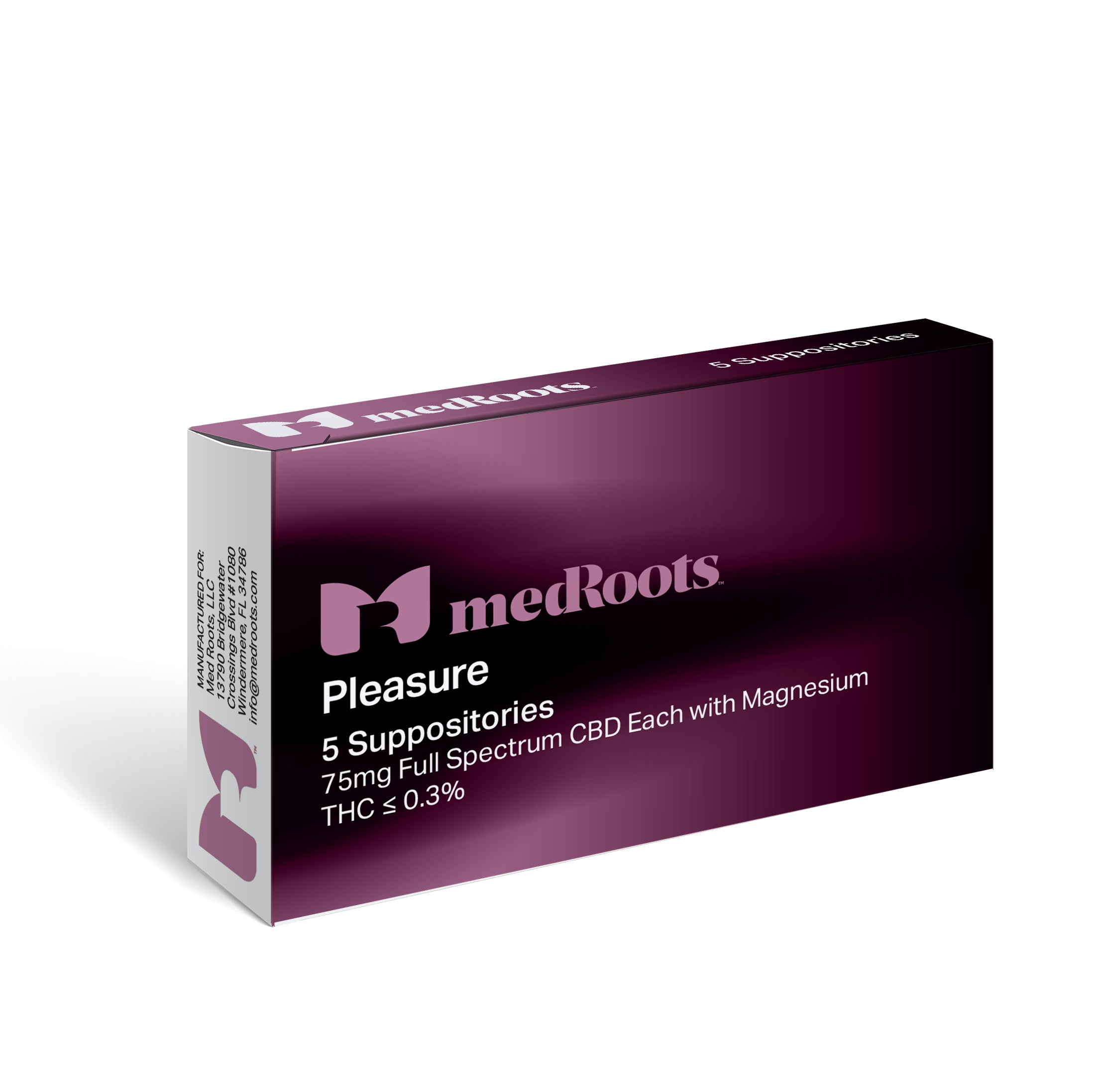 邦楽 MAD MEDiCATiON MedRoots » PLEASURE CBD SUPPOSITORIES (75MG FULL SPECTRUM)