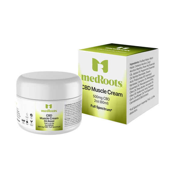 MedRoots » MedRoots CBD Muscle Cream- 250 MG Full Spectrum